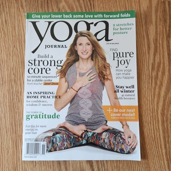 Yoga Journal Magazine November 2015 Janet Stone Cover Back Issue - Picture 1 of 4